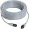 Grey, coiled cable with two black connectors at the ends, suitable for electronic connections or wiring.