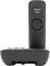 A Gigaset A690H cordless telephone model in black, comprising a base station and handset with a clear button layout.