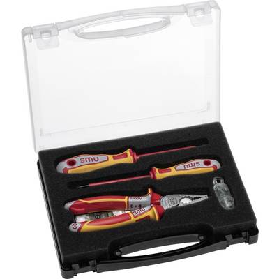 Toolkit with Insulation Tools: two screwdrivers, pliers, voltage tester. Ideal for electrical work.