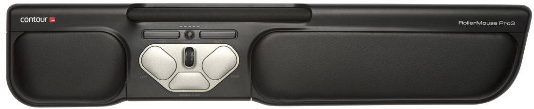 Contour Design RollerMouse Pro3 USB Wi-Fi mouse Ergonomic, Big buttons, Built-in scroll wheel Black