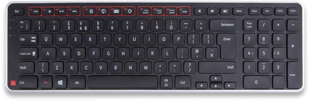 Contour Design Balance Radio Keyboard German, QWERTZ, Windows® Black Ergonomic