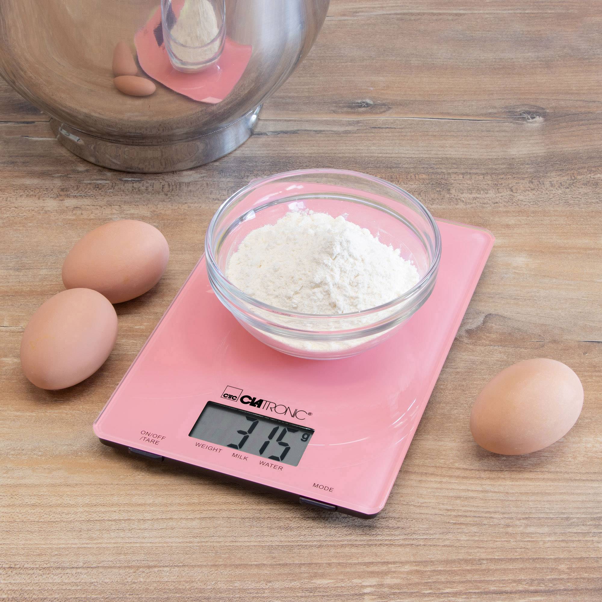 Clatronic KW 3626 LCD Kitchen scales Digital Weight range=5 kg Pink 220 x 150 x 16-2