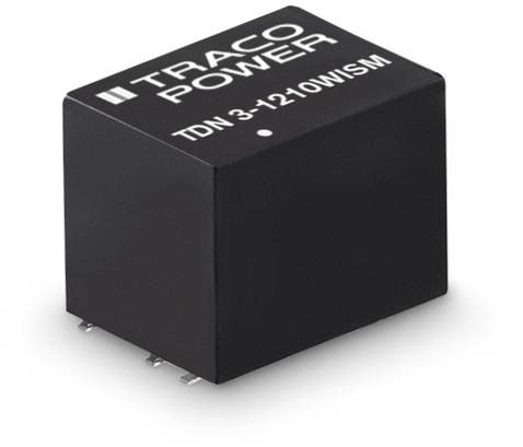 Black electronic component with the inscription 'TRACO POWER TDN 3-1210WISM', 3 pins visible on the underside.