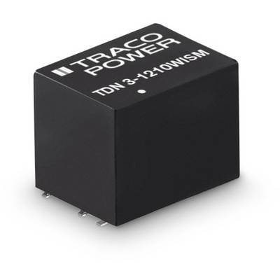 A black electrical component with 'TRACO POWER TDN 3-1210WISM' printed on the top surface, showing four pins on the underside.