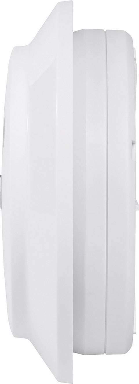 Side view of a white wall-mounted unit with a modern, sleek design.