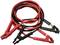 Jump leads, consisting of one red and one black cable, each with clamps at both ends for battery connection.