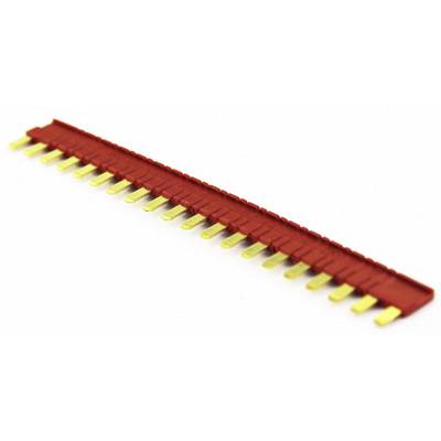 A red connector with 19 golden pins in a row shows the connection possibilities for electronic devices.