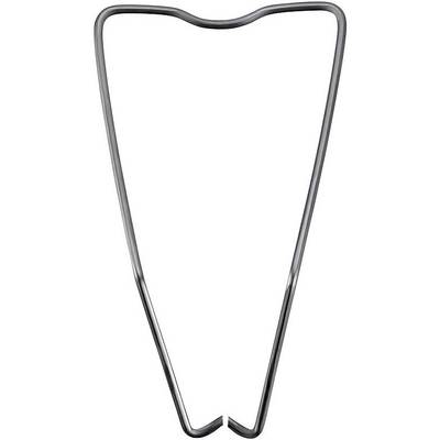 V-shaped metal hanger, commonly used for clothing, without visible hanging mechanism or additional details.