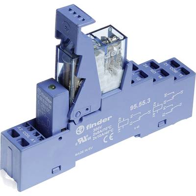 Finder 49.72.9.024.0050 Relay component Nominal voltage: 24 V DC 2 change-overs 1 pc(s)