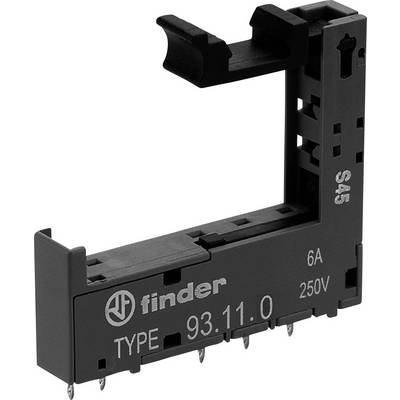 An electrical relay with the inscription 'finder TYPE 93.11.0', 6A, 250V, and 'S45'. Serves as an interface module in electrical circuits.