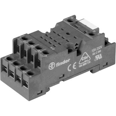 'Finder Relay Socket, Model 95.05, for 10A, 250V Applications. Suitable for Industrial Automation and Control Technology.'