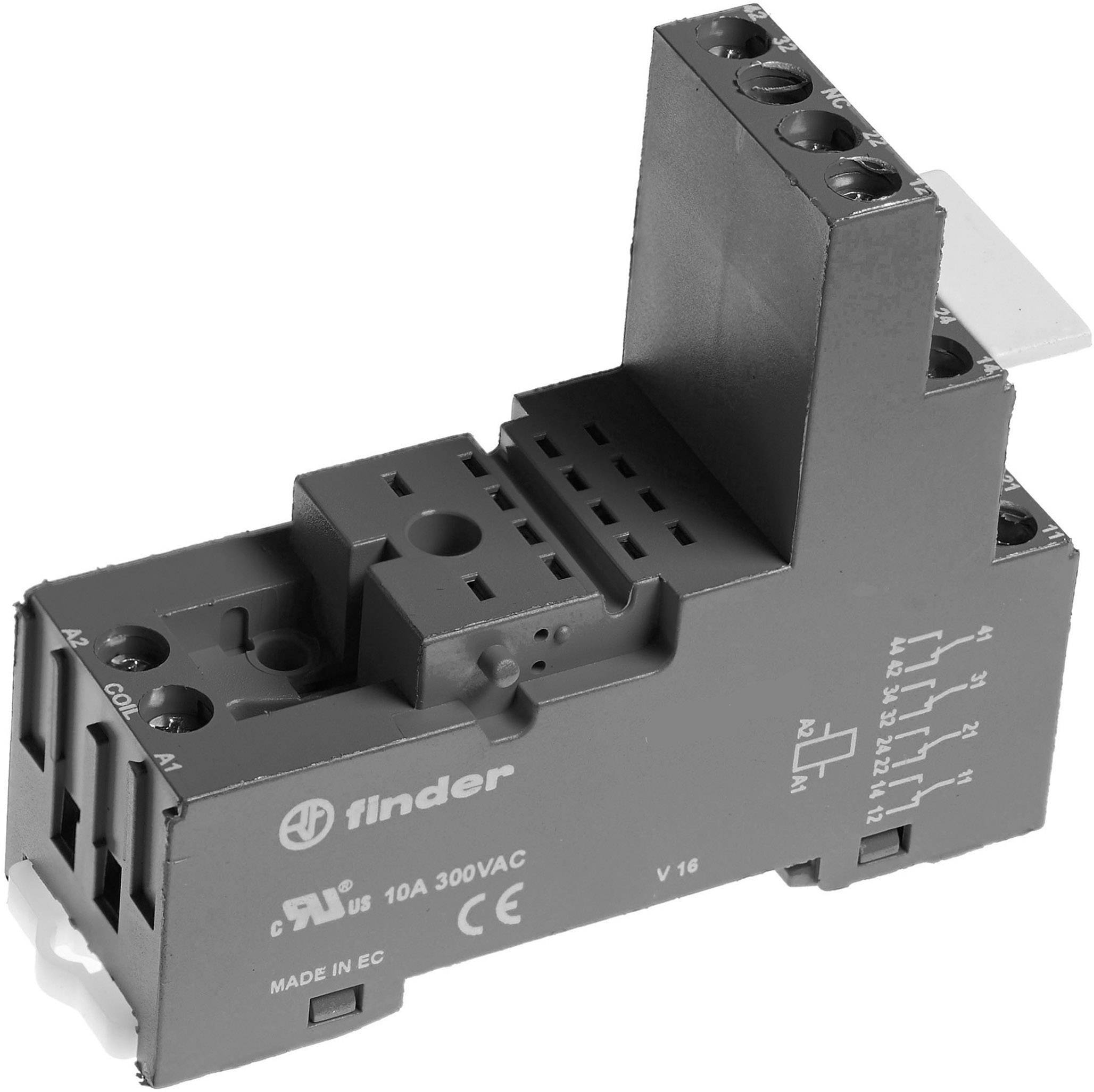 Finder 94.94.30 Relay socket Compatible with series Finder 55 series 1