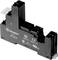 A black, rectangular electronic component adapter by Finder, type 97.02.0, suitable for 2x8A at 250V, manufactured in the EU.