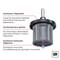 'Crown drill bit with aluminium carrier plate, high-temperature brazed. Provides stability and long service life. Low wear.'