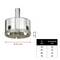 Metal drill crown, 50 mm diameter, 25 mm cutting depth. Table: Ø mm: 45, 50, 68, 76; Cutting depth mm: all 25.