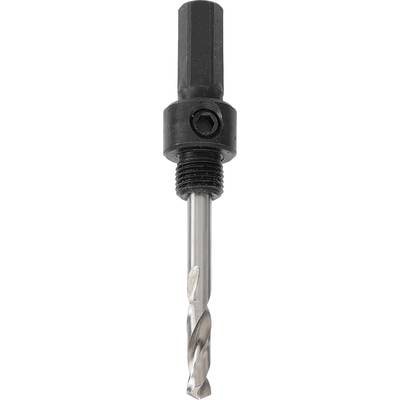 Drill with a black shaft and silver drill head. Suitable for woodworking and metalworking.