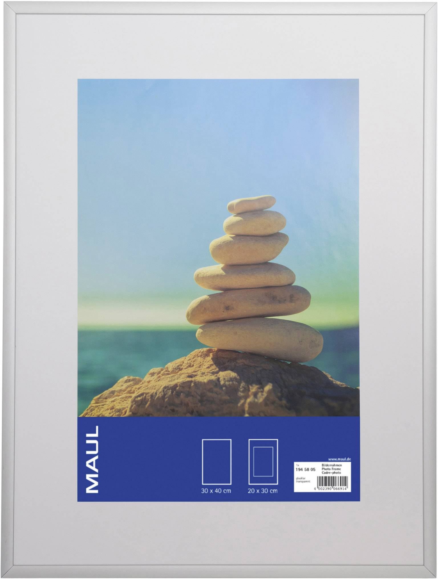 Maul 1945805 Picture frame (W x H) 30 cm x 40 cm Silver