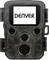 Wildlife camera in camouflage design with display and control elements. Brand name 'DENVER' visible on the screen.