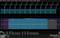 'Oscilloscope screen with signal waveforms and data protocol. Displays SPI bus communication with burst transactions and time intervals.'