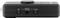 A black audio mixer with sockets for microphone and headphones. Volume level markings are visible.