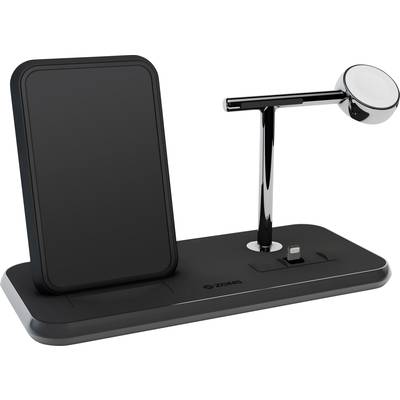 ZENS Wireless charger 2000 mA Stand +Apple-Watch +Dock ZEDC07B  Outputs Inductive charging standard, USB, Apple Dock lig