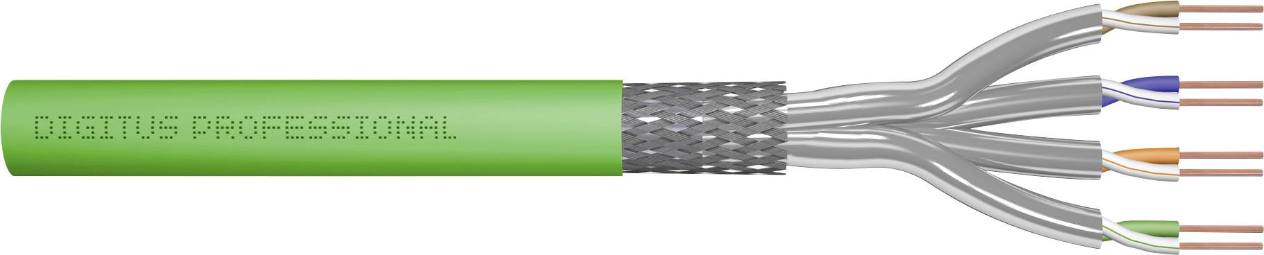 Digitus DK-1843-VH-5 Network cable CAT 8.1 S/FTP 4 x 2 x 0.6 mm + 0 2 x 0.6 mm Yellow 500 m