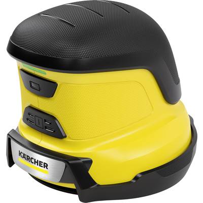 A yellow, cordless grinding tool with a black handle, identifiable by the 'Kärcher' brand on the front.