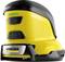 Electric window cleaner in yellow and black with KÄRCHER logo, ergonomic handle and streak-free cleaning functions.