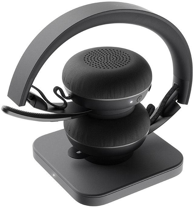 Logitech On-ear headset Bluetooth® (1075101) Black Microphone noise cancelling, Noise cancelling Microphone mute, Foldab-4