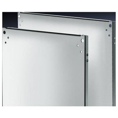 Two grey metal plates side by side, with holes around the edges, against a dark background.