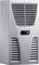 A grey air conditioning unit with a digital display showing '35' is visible. Air vents are located at the top and bottom of the device.