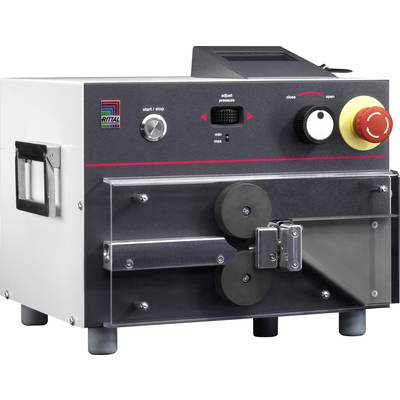 Machine by Rittal with push buttons and display for start/stop and pressure setting, suitable for an industrial application.
