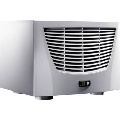 Metal electrical appliance with a ventilation grille and digital display showing '35'.