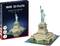 A 3D puzzle box depicts the Statue of Liberty. The puzzle model is 16 x 14 x 19 cm in size, recommended for ages 10 and above.