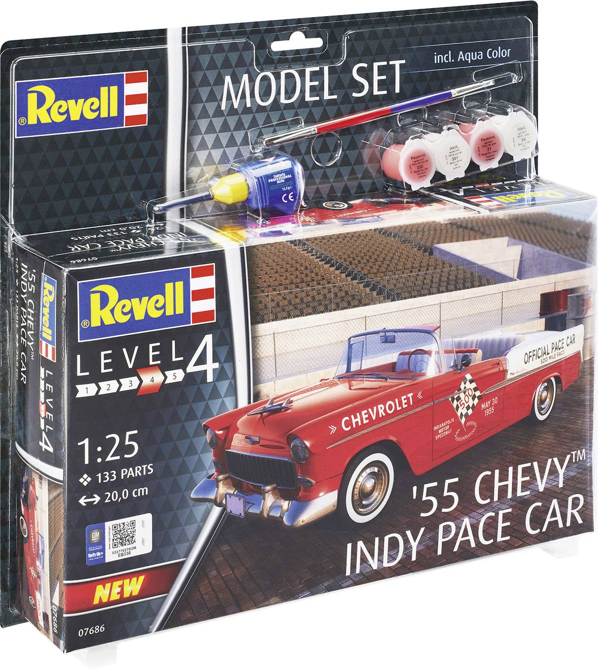 Revell 67686 '55 Chevy Indy Pace Car Model car assembly kit 125