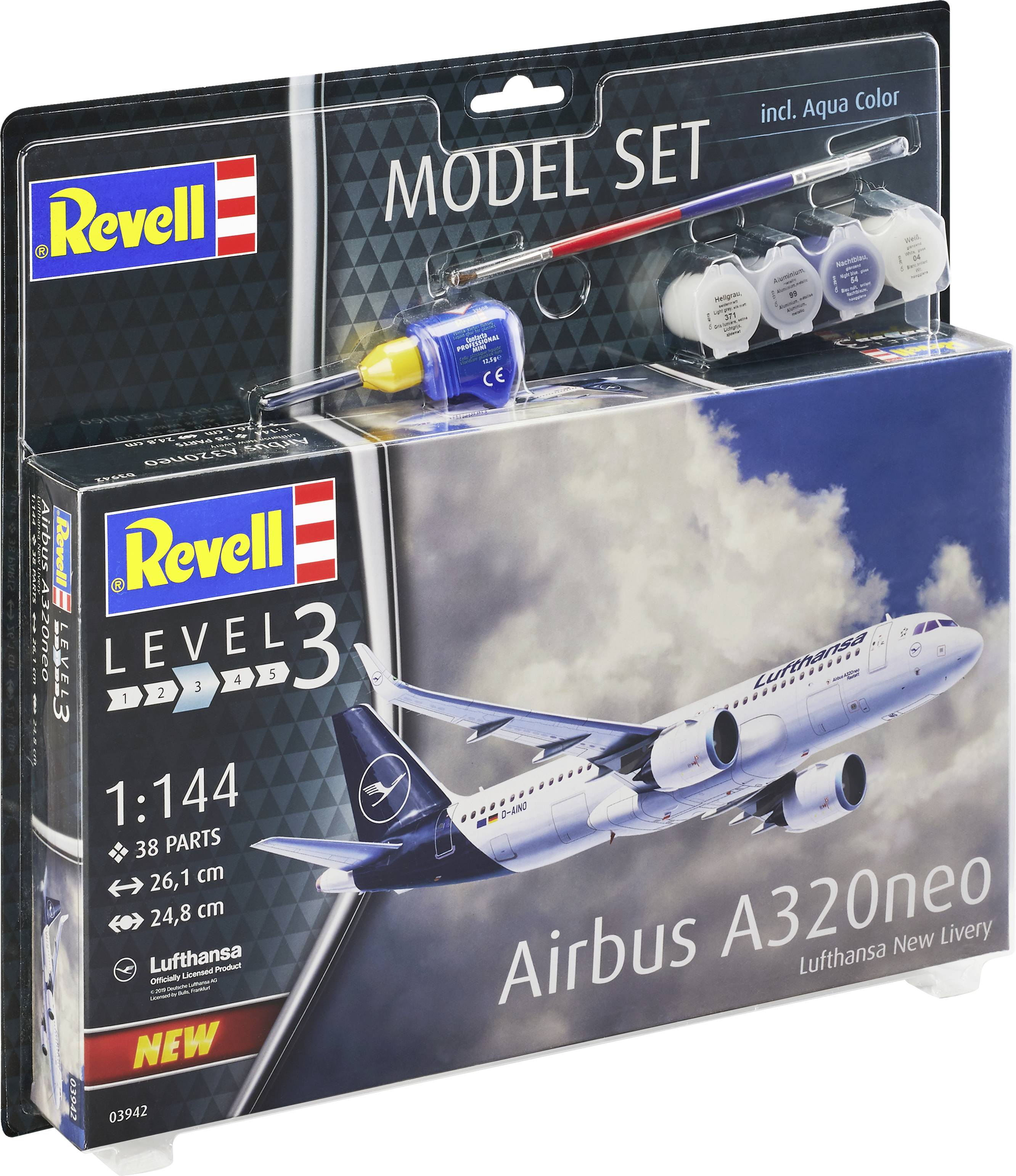 Revell Rv03942 1 144-airbus A320 Neo Lufthansa Livery Plastic Model Kit for sale online 