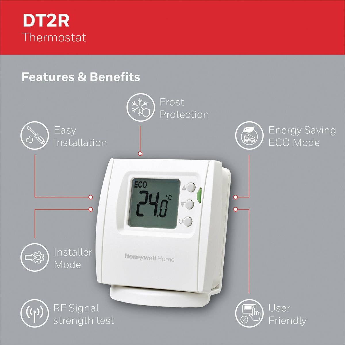 Honeywell THR842DEU THR842DEU Wireless indoor thermostat 1 pc(s)-5