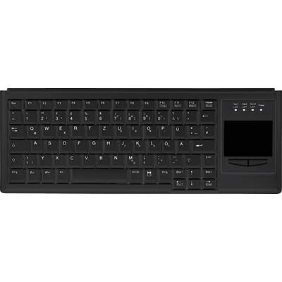Contour Active Key AK-4400-GU-B/US USB Keyboard English (US), QWERTY Black Touch surface, Mouse buttons-0