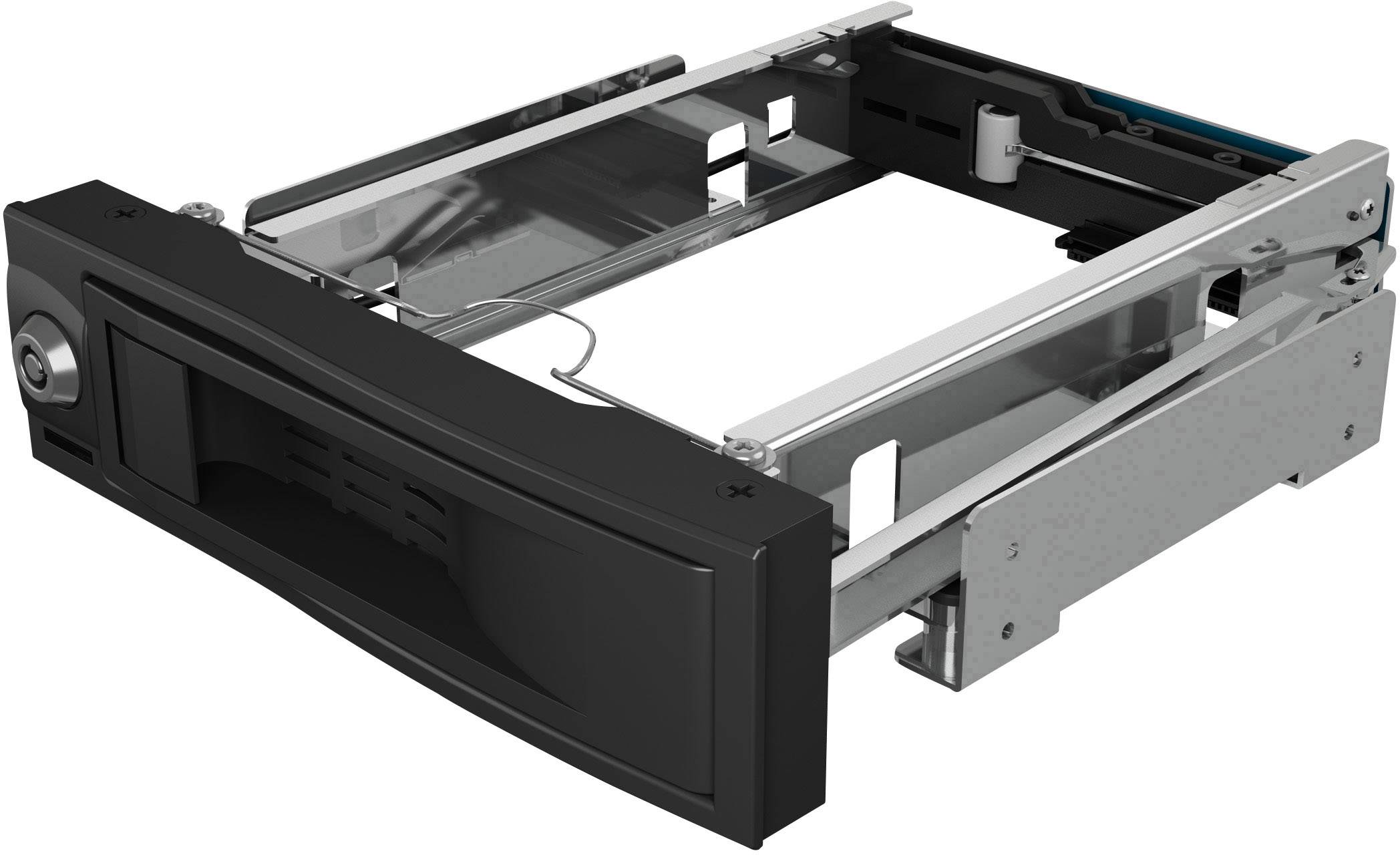 ICY BOX IB-167SSK, Wechselrahmen, 1x 3,5 SATA/SAS HDD zu 1x SATA Host, EasySwap 5.25 to 3.5 HDD caddy SATA III