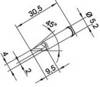 Ersa 0102BDLF20 Soldering tip Blade shaped, straight Tip size 2 mm Tip length 30.5 mm Content 1 pc(s)