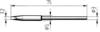 Ersa 0212GD Soldering tip Chisel-shaped, straight Tip size 3.20 mm Content 1 pc(s)