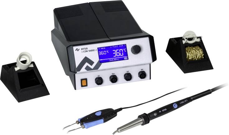 Ersa i-CON VARIO 2 + i-TOOL AIR S + CHIP TOOL VARIO Soldering station Digital 200 W +50 - +550 °C-0