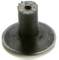 A black, cone-shaped rubber component with a hole in the centre, used as a shock absorber or insulator.