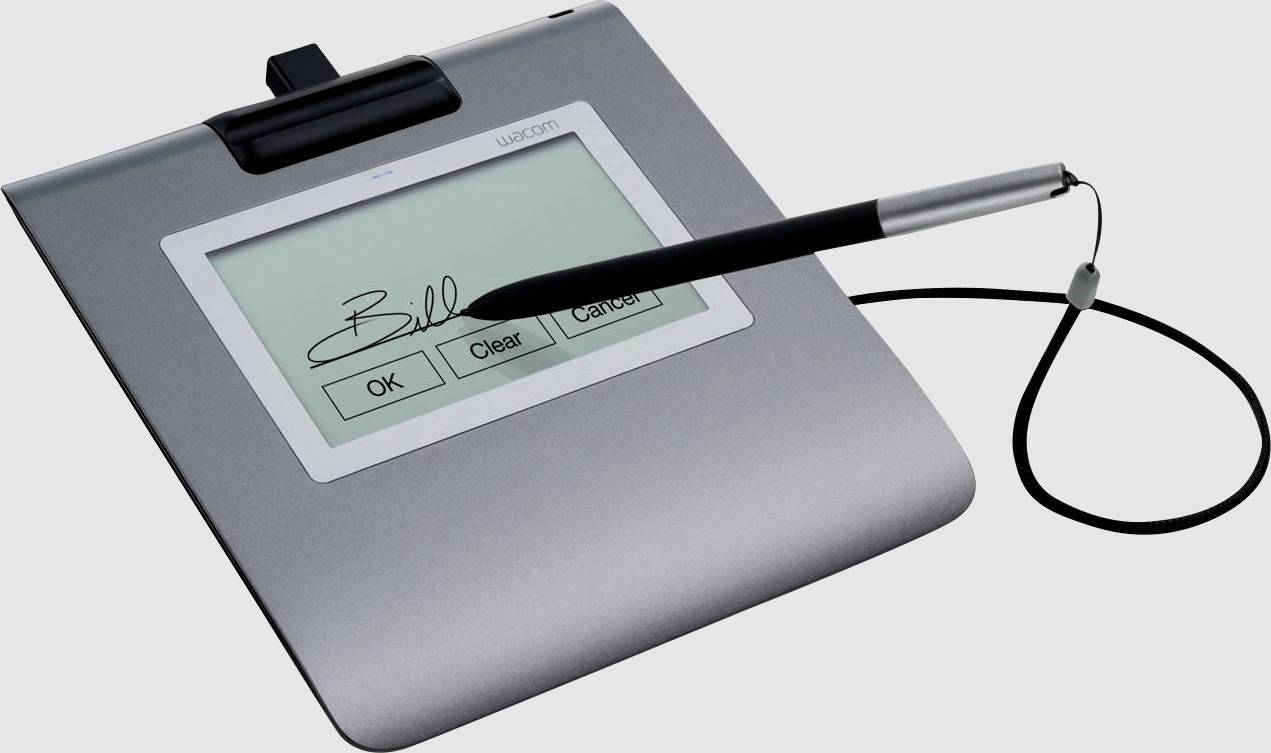 Wacom Signature Set STU-430 & sign pro PDF USB Pen holder, signature pad Grey
