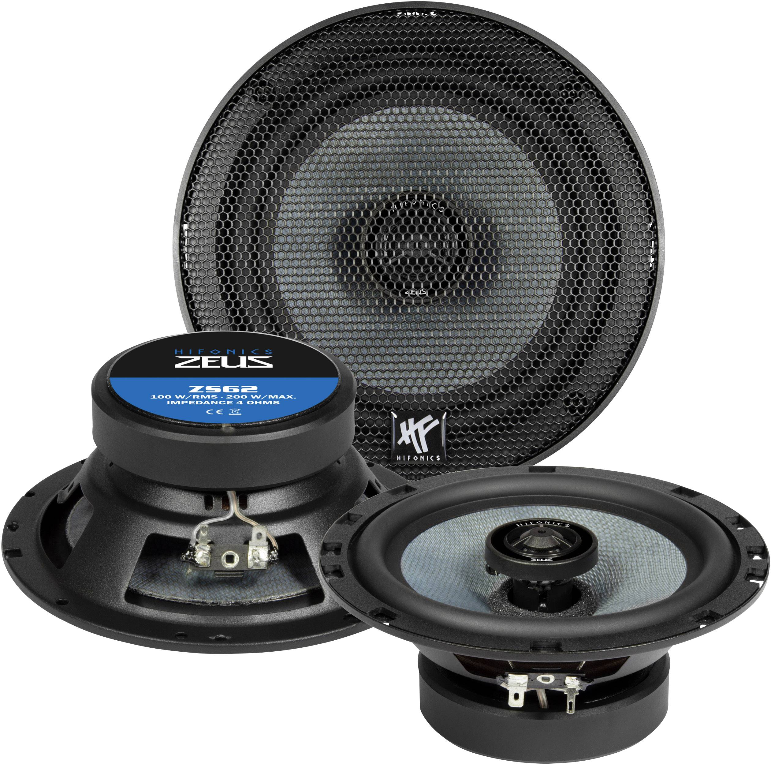 Hifonics ZS62 2way coaxial flush mount speaker kit 200 W