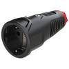 PCE 2520-sr Safety mains socket Rubber, Thermoplastic 250 V Black, Red IP20