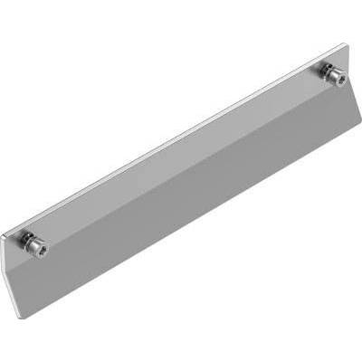 Metal rail with two support screws at each end, likely for mounting or stabilising in a technical device.