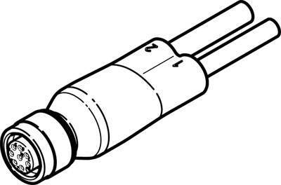 FESTO Twin cable 2903567 NEDU-L1R2-V9-M12G8-E-LE5-5R1-LE3-5R2 1 pc(s)