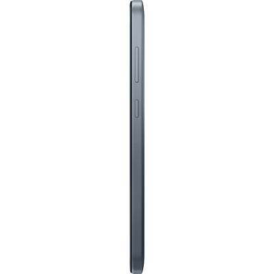 Side view of a slender, metallic device with two buttons on its side.