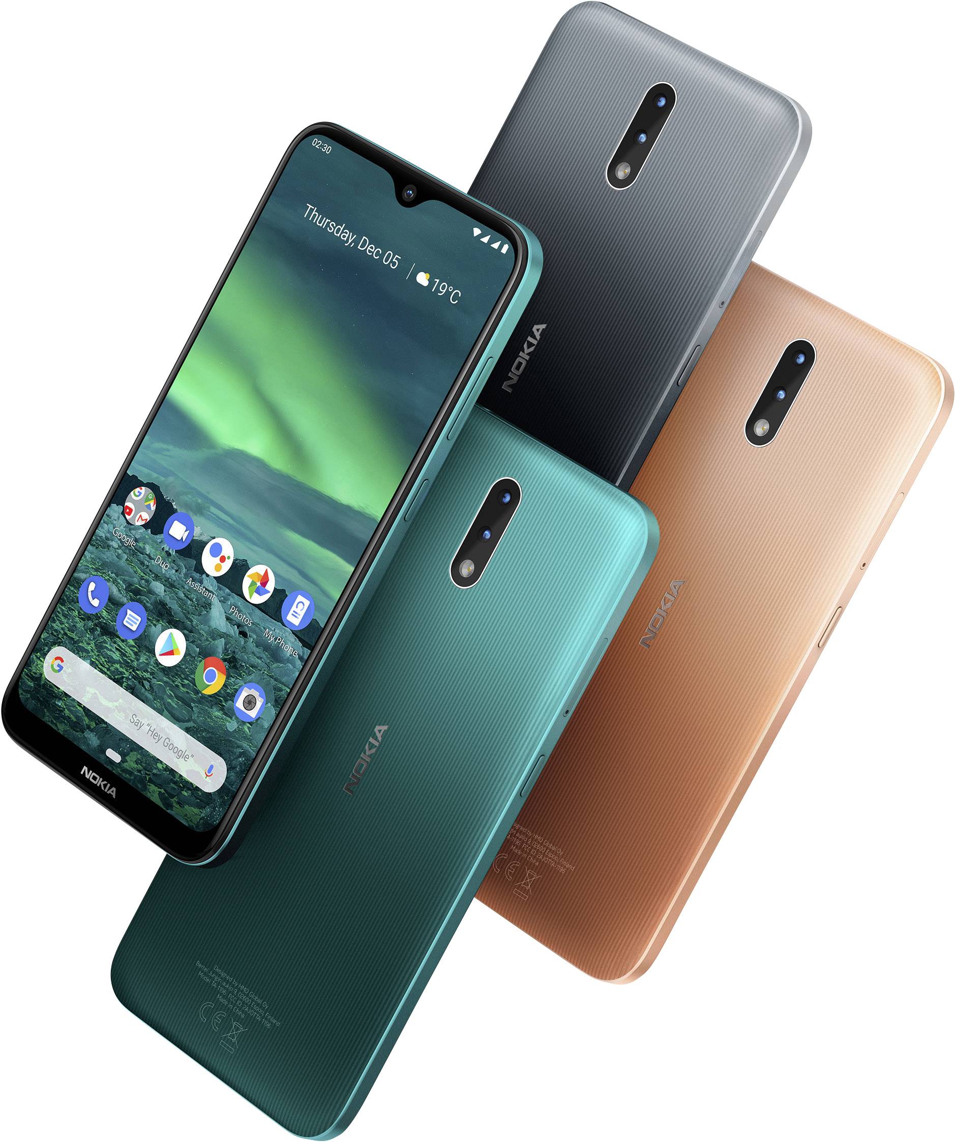 Nokia 2.3 Cyan Green Dual SIM smartphone 32 GB 6.2 inch (15.7 cm) Dual ...